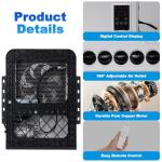 DC 12V RV Air Conditioner, 12000 BTU Truck Camper Rooftop A/C Unit, Fast Cooling, Universal Electric Automotive AC for Motorhome, Van, Tractor, Bus, White