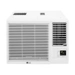 LG 7,500 BTU Window Air Conditioner with Supplemental Heat, Cools 320 Sq.Ft. (16' x 20' Room Size), Electronic Controls with Remote, 2 Cooling, Heating & Fan Speeds, Slide In-Out Chassis, 115V