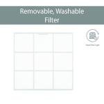 LG 7,500 BTU Window Air Conditioner with Supplemental Heat, Cools 320 Sq.Ft. (16' x 20' Room Size), Electronic Controls with Remote, 2 Cooling, Heating & Fan Speeds, Slide In-Out Chassis, 115V