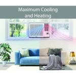 LG 7,500 BTU Window Air Conditioner with Supplemental Heat, Cools 320 Sq.Ft. (16' x 20' Room Size), Electronic Controls with Remote, 2 Cooling, Heating & Fan Speeds, Slide In-Out Chassis, 115V