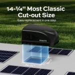 FOGATTI RV AC Unit 15000 BTU Non-Ducted Roof top Air Conditioner 115V(AC) for Camper including Air Distribution Box and InstaCool Series Black