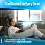 Senville 6,000 BTU Window Air Conditioner - Cools 250 Sq. Ft