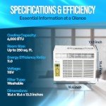 Senville 6,000 BTU Window Air Conditioner - Cools 250 Sq. Ft