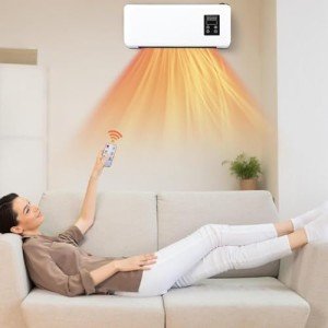 Ductless Wall-Mounted AC & Heater with Remote