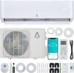 9000 BTU Ductless Mini Split AC & Heater