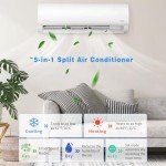 JINJUNYE 12000BTU Mini Split Air Conditioner System
