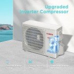 TURBRO 12,000 BTU Ductless Mini Split AC Unit