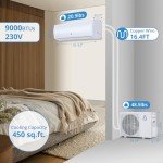 9000 BTU Mini Split AC with Heat Pump