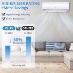 9000 BTU Mini Split AC with Heat Pump