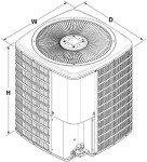 Goodman 2 Ton Multi-Speed Central Air Conditioner