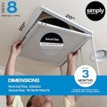 20x20 Air Filter MERV 8, 6 Pack
