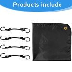 Pusonor Heavy-Duty Air Conditioner Cover, 36"x36" Black