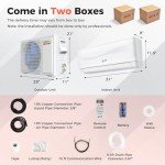 COSTWAY 12000BTU Mini Split AC & Heater Unit