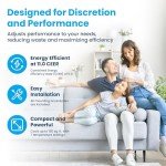 Senville 6,000 BTU Window Air Conditioner, Cools Up to 250 Sq. Ft., Easy to Use, Washable Filter