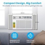 Senville 6,000 BTU Window Air Conditioner, Cools Up to 250 Sq. Ft., Easy to Use, Washable Filter