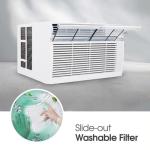 LG 10000 BTU Smart Wi-Fi Enabled, Ultra-Quite, Quick and Easy Installation Window Air Conditioner with Remote, ThinQ Technology, Washable Filter, Eco-Friendly R32 Refrigerant (White)