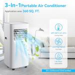 Coolblus 8500 BTU Portable Air Conditioner for Home