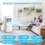 Coolblus 8500 BTU Portable Air Conditioner for Home