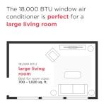 Frigidaire 18,000 BTU Smart Window AC Unit