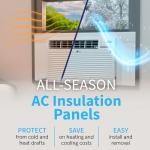 Breeze Stop Insulation Side Panels for Window AC