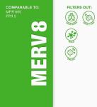 Aerostar MERV 8 Pleated HVAC Filters - 6 Count
