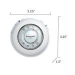 Honeywell Home Round Manual Thermostat, White