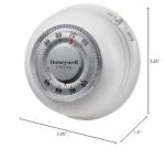 Honeywell Home Round Manual Thermostat, White