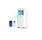 ROVSUN WiFi Enabled Smart 8000 BTU Portable Air Conditioner with Remote & APP Control, 3-in-1 Cooler, Dehumidifier & Fan, Powerful Room Mobile AC Unit with Rolling Wheels & Easy Installation Kit