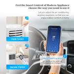 ROVSUN WiFi Enabled Smart 8000 BTU Portable Air Conditioner with Remote & APP Control, 3-in-1 Cooler, Dehumidifier & Fan, Powerful Room Mobile AC Unit with Rolling Wheels & Easy Installation Kit