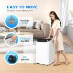 Humhold 12000 BTU Portable Air Conditioners with Remote Control, 3-in-1 Free Standing Cooling AC Unit with Fan & Dehumidifier, Cools Room up to 500 sq.ft, Smart/Sleep Mode,Auto Swing
