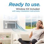 BLACK+DECKER Window Air Conditioner 12000 BTU, AC Window Unit Cools Up to 550 Square Feet, Window AC Unit with Remote Control, 3 Cooling Speeds and Fan Only Function, BD12WT6, White