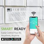 8,000 BTU WiFi Window Air Conditioner, Smart Window AC Unit with Remote, Energy Saving, Easy Install Kit, Cools up to 350 Square Feet