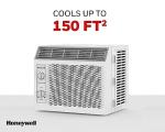 Honeywell 5,000 BTU Window Air Conditioner, Adjustable Thermostat, 7 settings, Quiet, 150 sq ft Coverage
