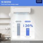Della 36K BTU (9K 9K 9K 12K) ODU Quad 4 Zone 19 SEER2 208-230V Cools Up to 1750 Sq.Ft, Works with Alexa, Wifi Energy Efficient Multi Zone Mini Split Air Conditioner Pre-Charged Heat Pump Full Set