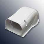 DuctlessAire Paintable Mini Split Line Set Cover Kit - Lineset Cover for Ductless Mini Split Air Conditioner Unit - Outdoor Cable Covers - Wall Cap, Hide-A-Line, Coupler & End Cap (White, 3" x 7.5 Ft)