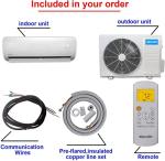 ApooDr 18000 BTU Mini Split Air Conditioner Ductless Inverter System 18.3 SEER2 with Heat Pump 220V 1.5 Ton,with Installation Kit