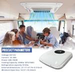 Aspligo DC 12V rv rooftop air conditioner ultra-thin Electric Parking air conditioning Fit for Motorhome Camper van truck excavator off-road vehicle SUV Bus 7000BTU New energy