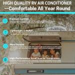12V RV Air Conditioner 8530 BTU Non-Ducted, 45dB 2-in-1 RV Rooftop Air Conditioner for Heater and Cooling, Easy-to-install 12V RV DC Unit for RVs, Camper and Trucks, Etc. (12, Volts (DC))