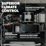 Dometic Brisk II Rooftop Air Conditioner - Standard Profile AC with Efficient Cool Air Output -11K BTU Unit with Quiet Blower for RV, Van, and Camper (Brisk Black 11K)