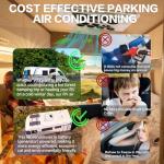 12V RV Air Conditioner 8530 BTU Non-Ducted, 45dB 2-in-1 RV Rooftop Air Conditioner for Heater and Cooling, Easy-to-install 12V RV DC Unit for RVs, Camper and Trucks, Etc. (12, Volts (DC))