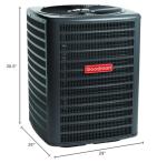 Goodman 2.5 Ton 14.3 SEER2 Air Conditioner Condenser (GLXS4BA3010)- Free Thermostat Included
