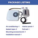 Aspligo DC 12V rv rooftop air conditioner ultra-thin Electric Parking air conditioning Fit for Motorhome Camper van truck excavator off-road vehicle SUV Bus 7000BTU New energy