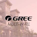 Gree 24,000 BTU Multi21+ Tri-Zone Wall Mount Mini Split Air Conditioner Heat Pump 208/230V SEER 21 (9-9-18)