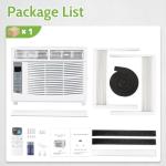ACHAZEL 6000 BTU Window Air Conditioner with WiFi, Smart Window AC Unit with Remote, Energy Saving, Easy Install Kit, Cools up to 250 Square Feet
