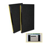LBG Products Window Air Conditioner Foam Insulation Panels,AC Side Insulating Panel Kit,2 Pack,Black, 17in High x 9in Wide x 7/8in Thick