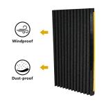 LBG Products Window Air Conditioner Foam Insulation Panels,AC Side Insulating Panel Kit,2 Pack,Black, 17in High x 9in Wide x 7/8in Thick