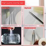 Birllaid Transparent Window Weather Sealing Tape, 3 Inch x 55 Yards, Window AC Insulation Air Conditioner Sealing Tape, No Residue, Clear