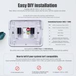 Aowel Non-Programmable Thermostats for House, Single-Stage 1 Heat/ 1 Cool, Simple Thermostat