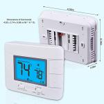 Aowel Non-Programmable Thermostats for House, Single-Stage 1 Heat/ 1 Cool, Simple Thermostat