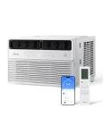 Midea 8,000 BTU Smart Inverter Window Air Conditioner with APP, Alexa Control, 115V AC Unit Cools up to 350 Sq. Ft, Quiet Operation, Energy Saving, Remote & Easy Installation Kit, White